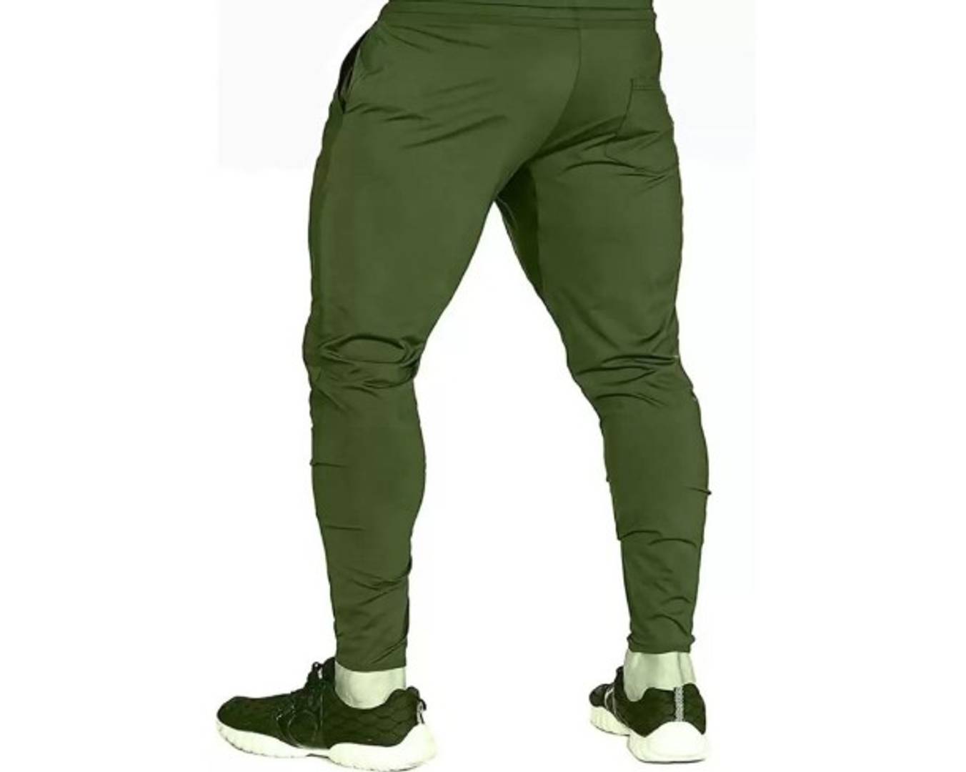 Trouser For Men Stylish Green Lycra Stretchable Pants OrderMeFirst