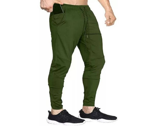 Trouser For Men Stylish Green Lycra Stretchable Pants OrderMeFirst