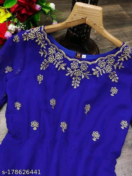 Unique Style Georgette Dress With Duppata OrderMeFirst