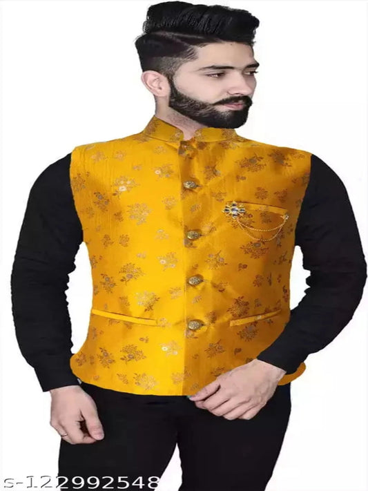 Wedding Partywear Nehru Jacket Half Koti for men OrderMeFirst