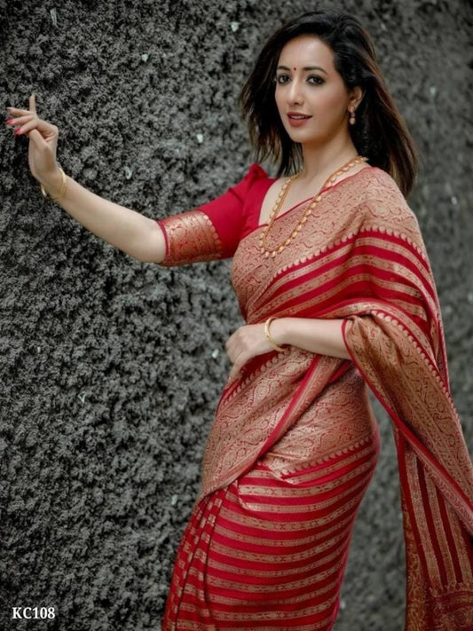 Banarasi Soft Lichi Silk Sarees