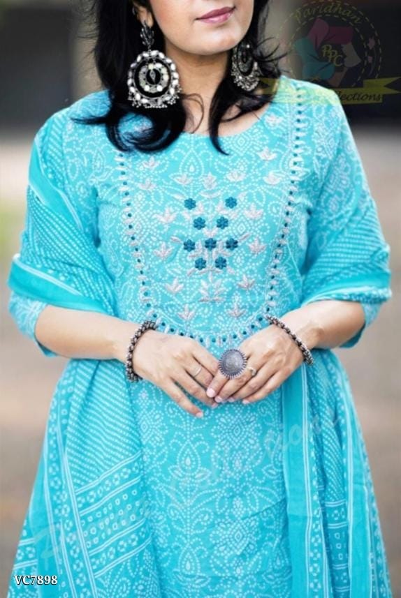 Bandhani Cotton Kurti