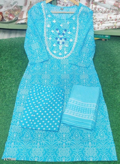 Bandhani Cotton Kurti