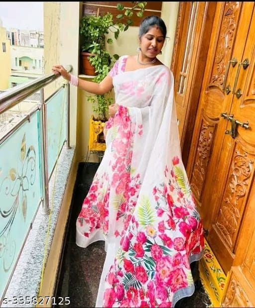 Floral Print Sarees