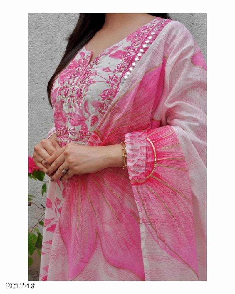 Pink Julli Kurta Set