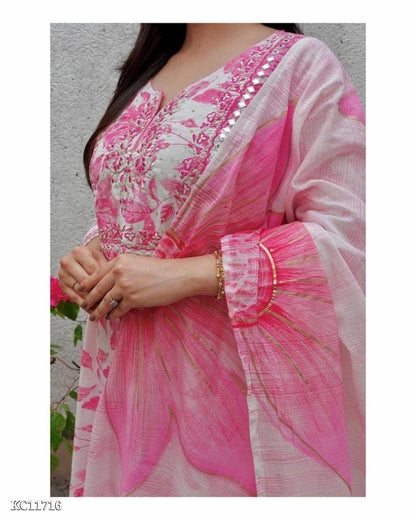 Pink Julli Kurta Set