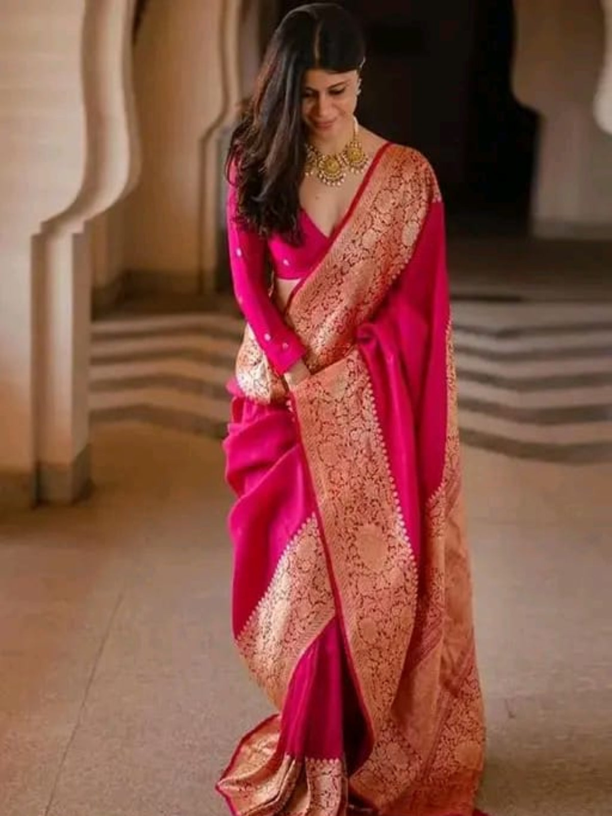 BestSeller Banarasi Soft Silk Saree - OrderMeFirst