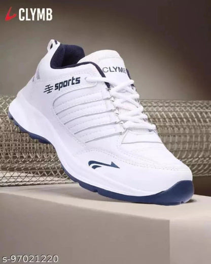 White Mesh Gym Sports Shoes For Men OrderMeFirst