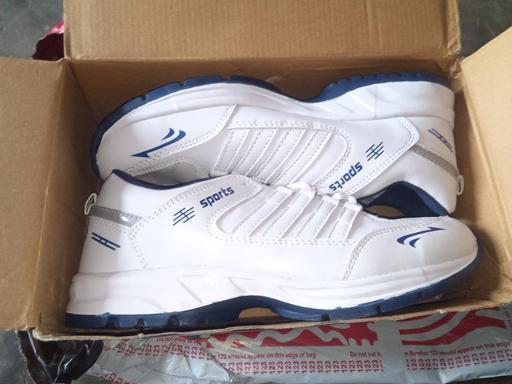 White Mesh Gym Sports Shoes For Men OrderMeFirst