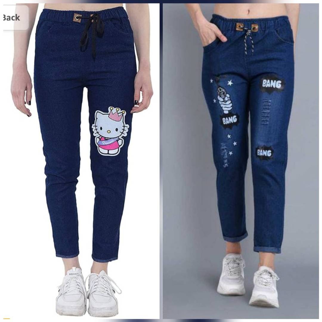 Women Denim Jeans Jogger (Pack of 2) OrderMeFirst