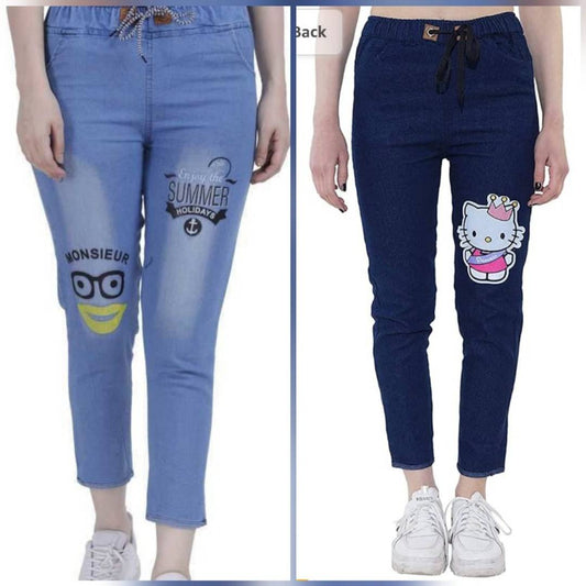 Women Denim Jeans Jogger (Pack of 2) OrderMeFirst