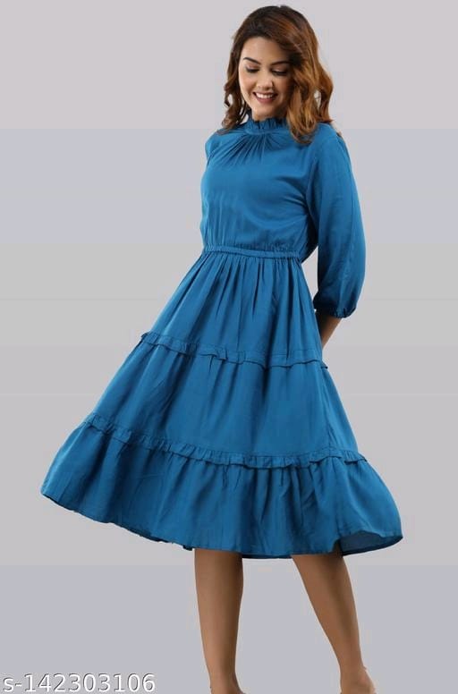 Women Retro Flared Skater Dress OrderMeFirst