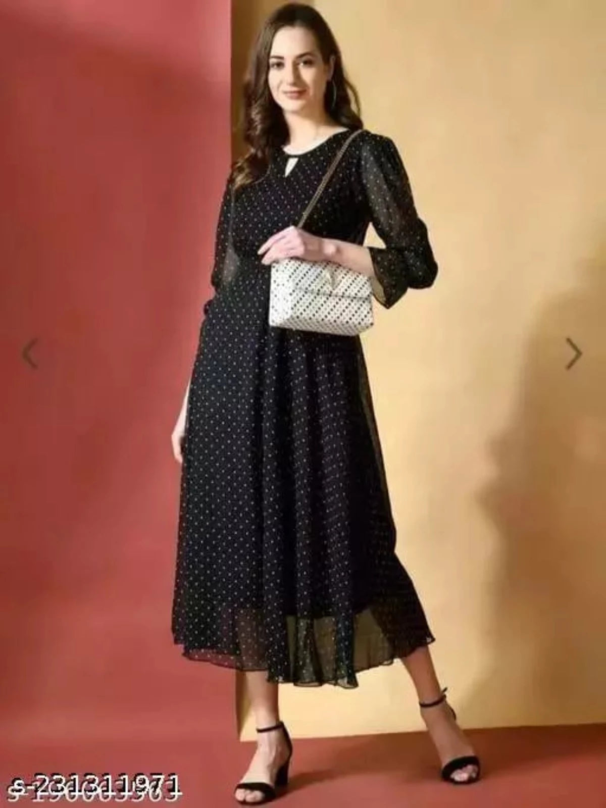 Women Small Polka Dot Dress OrderMeFirst