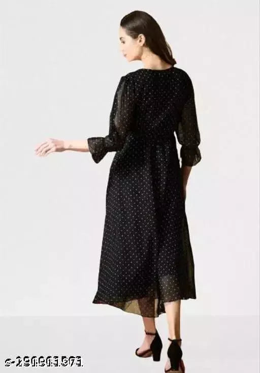 Women Small Polka Dot Dress OrderMeFirst