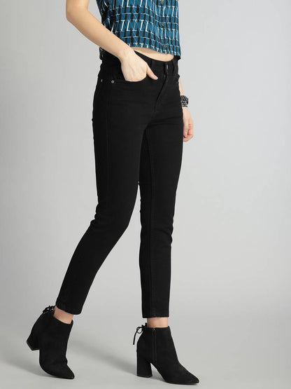 Women's Black Denim Jeans OrderMeFirst