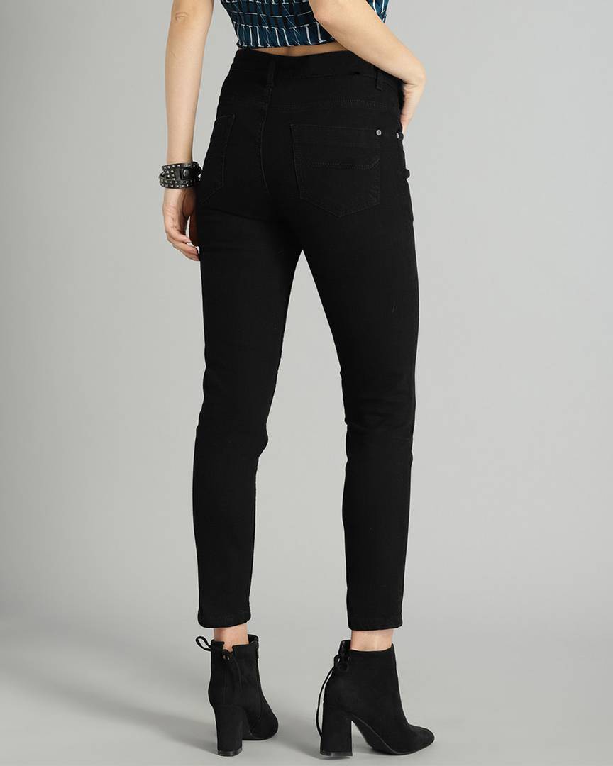 Women's Black Denim Jeans OrderMeFirst