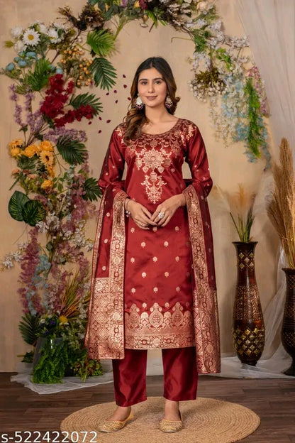 Art Silk Dupatta sets