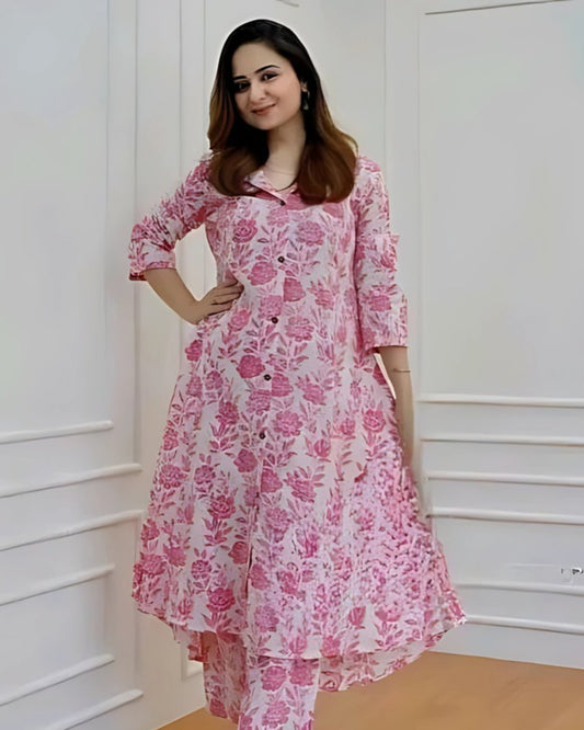 Printed A-Line Anarkali Kurti