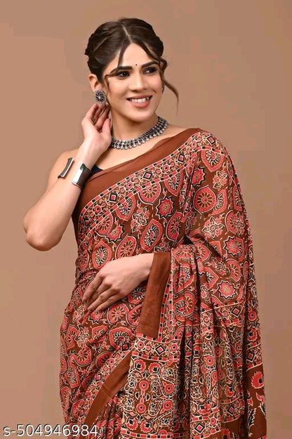 Rovim Printed Cotton Saree - OrderMeFirst
