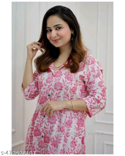 Printed A-Line Anarkali Kurti