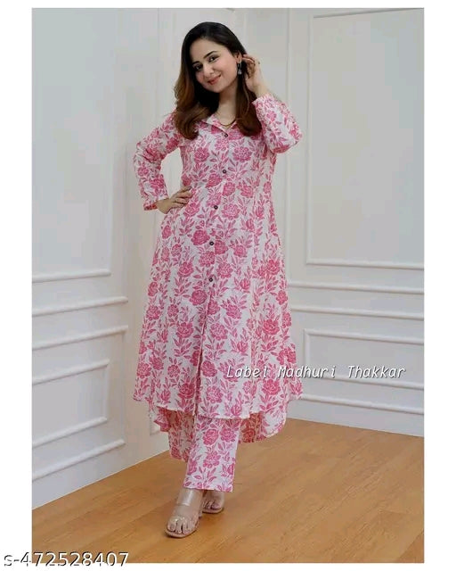 Printed A-Line Anarkali Kurti