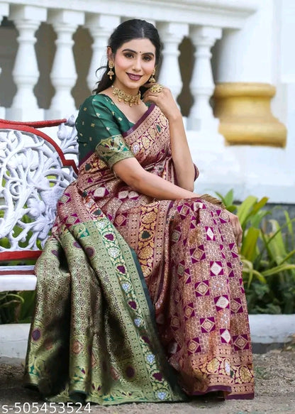 Trendy Jacquard Silk sarees