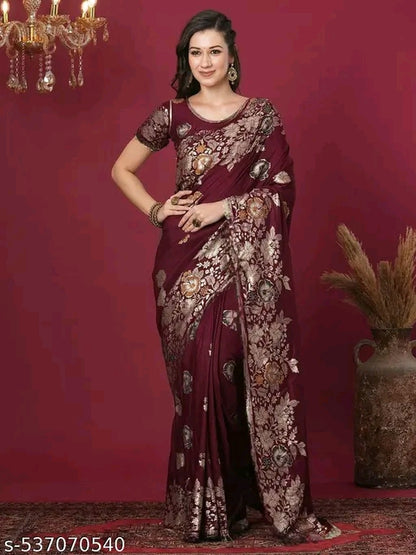 Jacquard Banarasi Silk Saree