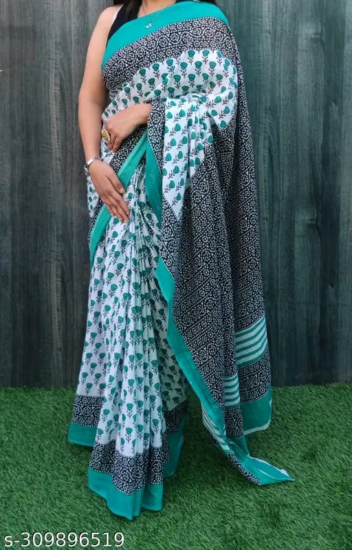 Jaipuri Print Saree - OrderMeFirst