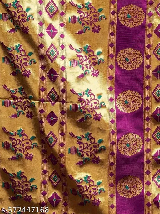 Purple Paithani Saree