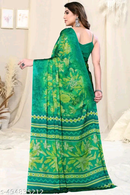 Chiffon Floral Printed Saree