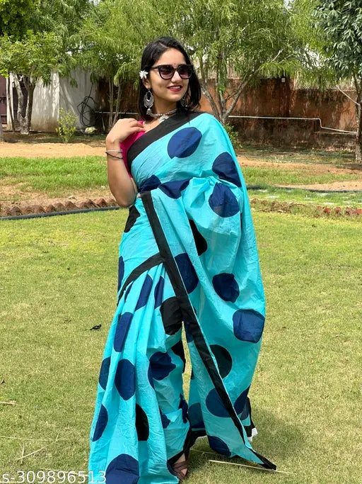 Cotton Mulmul Partywear Saree - OrderMeFirst