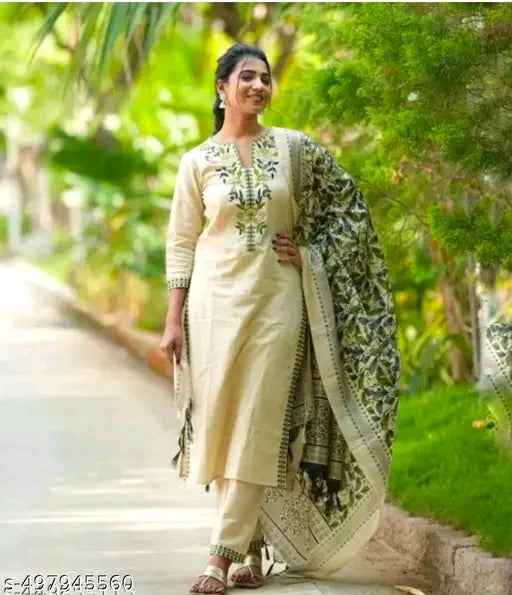 Khadi Cotton Dupatta sets
