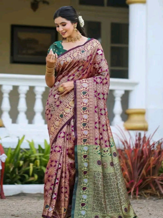 Trendy Jacquard Silk sarees