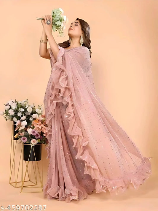Bollywood Ruffle Saree