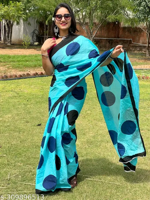 Cotton Mulmul Partywear Saree - OrderMeFirst
