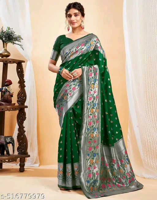 Blissful Paithani Silk Saree