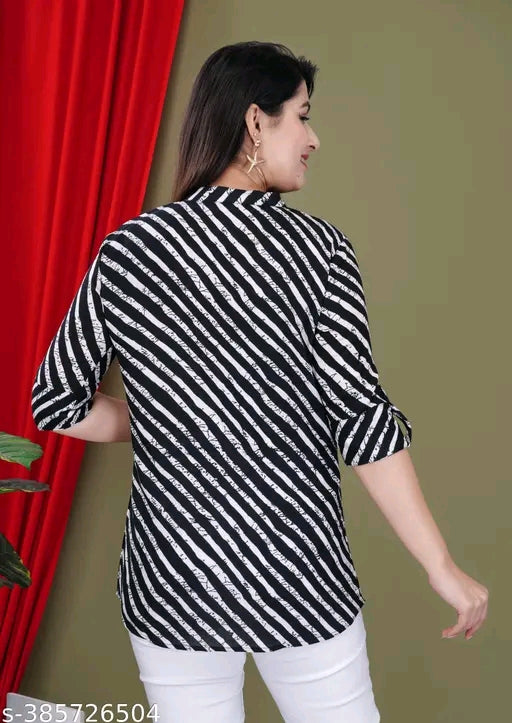 Printed Sleeves Top