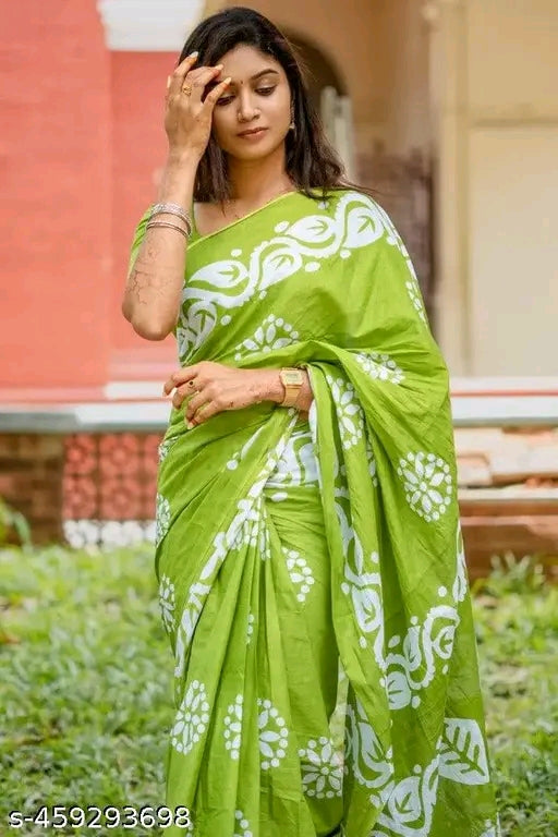 Soft Cotton Mulmu Saree - OrderMeFirst