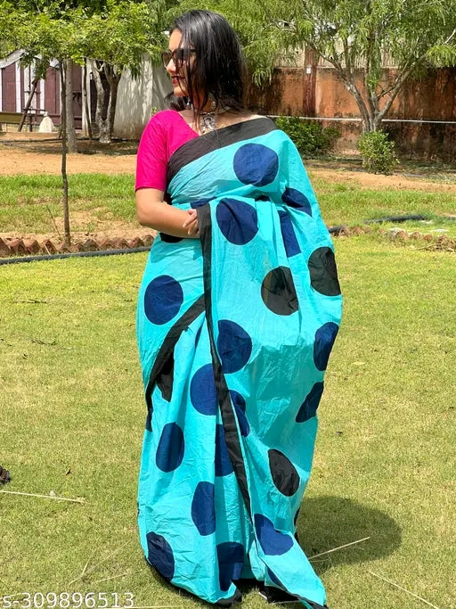 Cotton Mulmul Partywear Saree - OrderMeFirst