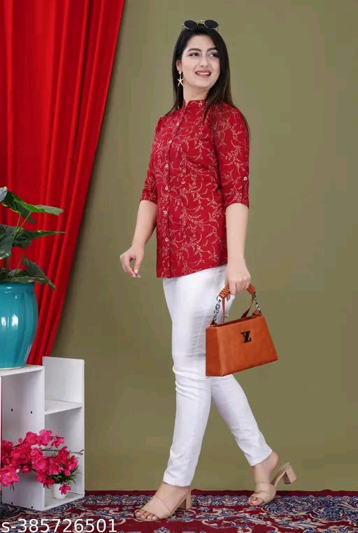 Gurmeet Fashion Women Printed Top