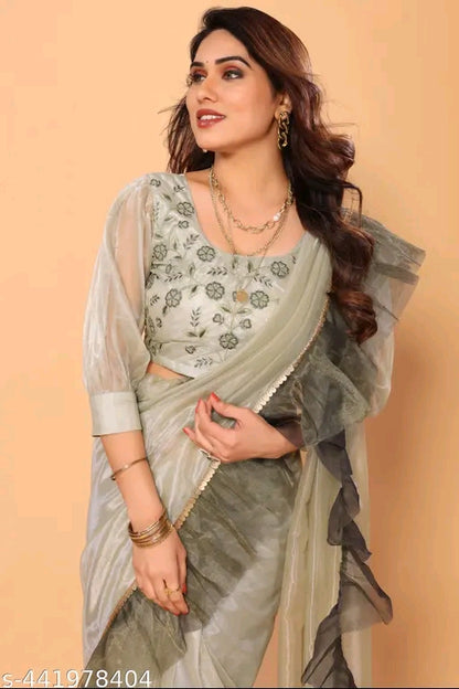 Ruffle Jimmy Choo Saree
