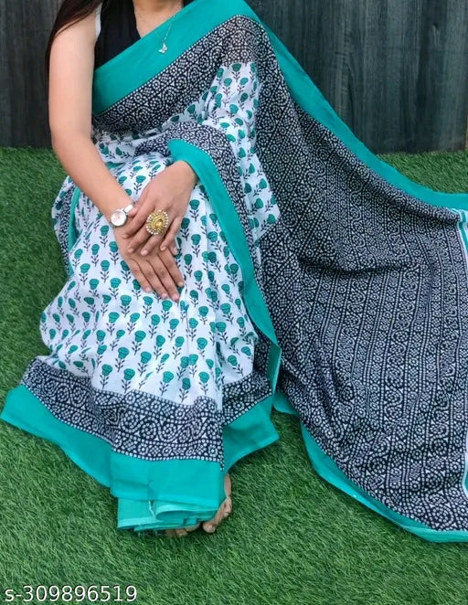 Jaipuri Print Saree - OrderMeFirst