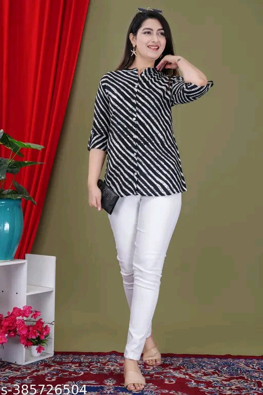 Printed Sleeves Top