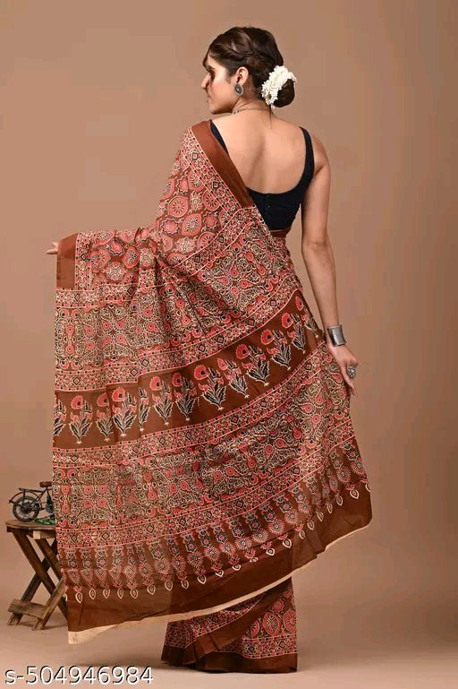 Rovim Printed Cotton Saree - OrderMeFirst