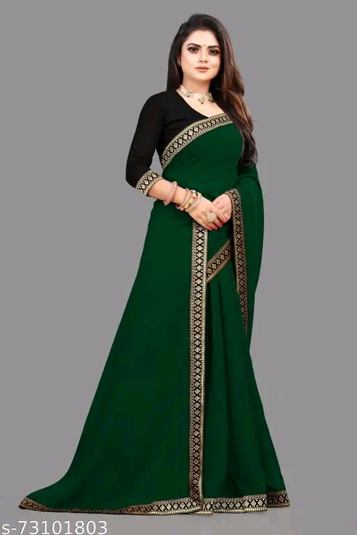 Heavy Jacquard Lace Saree