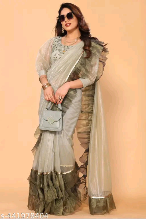Ruffle Jimmy Choo Saree