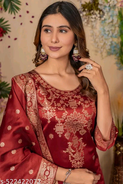 Art Silk Dupatta sets