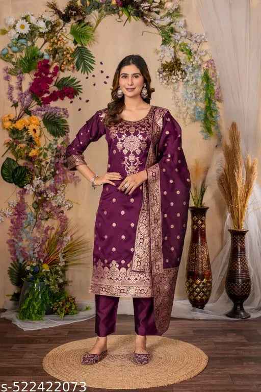 Art Silk Dupatta sets