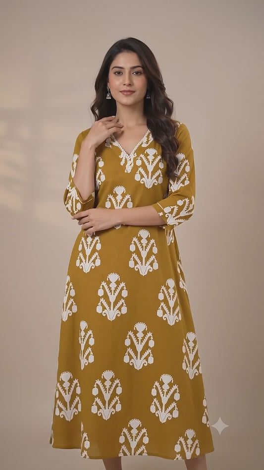 Jaipuri Cotton Kurtis