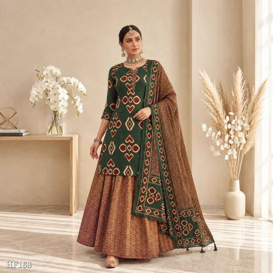 Jaipuri Printed Cotton Kurta Set